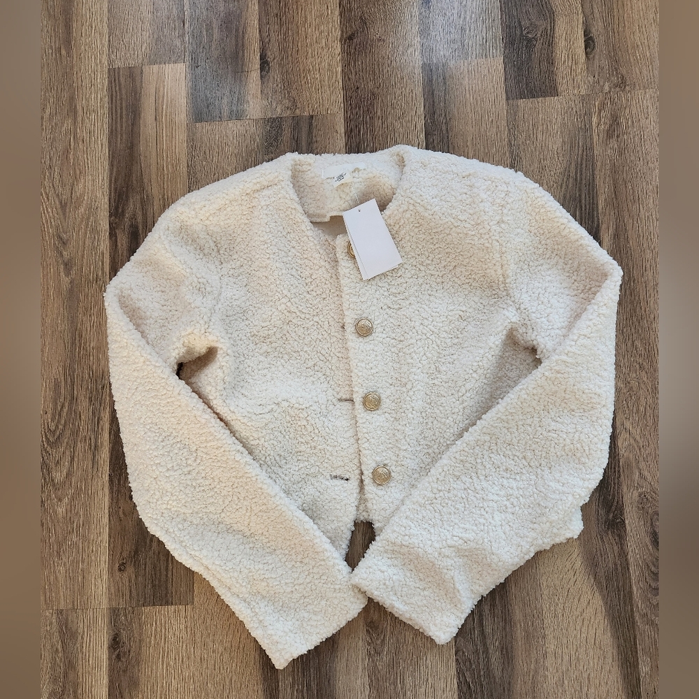 Teddy fleece cardigan (h&m)